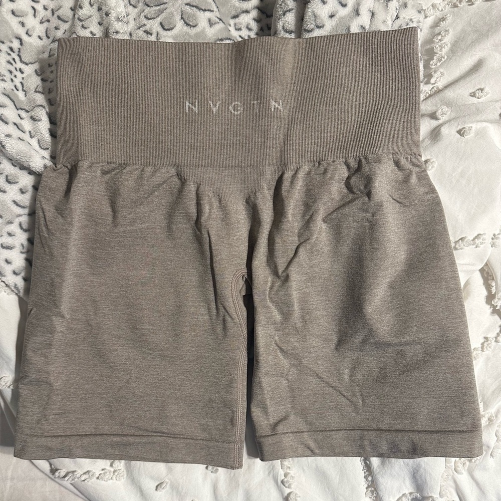 NVGTN Taupe Biker Shorts